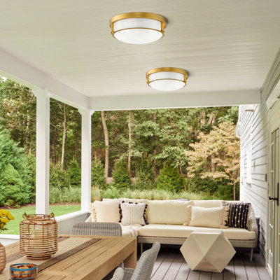 Massaro Glass Flush Mount