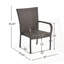 Ensemble de 2 fauteuils de patio en bois d'acacia-825147158