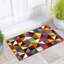 Triangle Pattern Modern Rug & Runner – Machine Woven Polypropylene, Fade Resistant Floor Mat-391748679