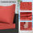 5 Pcs Outdoor Conversation Sets Outdoor Sectional Sofa W/ Cushion & Ottoman-959557559
