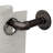 Einstein 1" Adjustable Industrial Pipe Black Curtain Rod Rust Resistant Ceiling Or Wall Mount For Windows-1066565812-1032130115