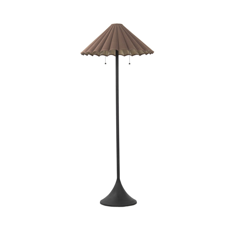 Getty Floor Lamp-Espresso Canvas, Espresso Canvas