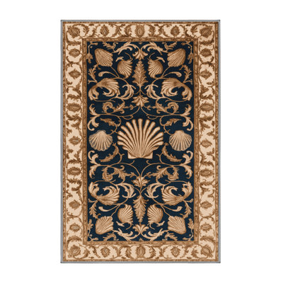Machine Washable French Brown Area Rug