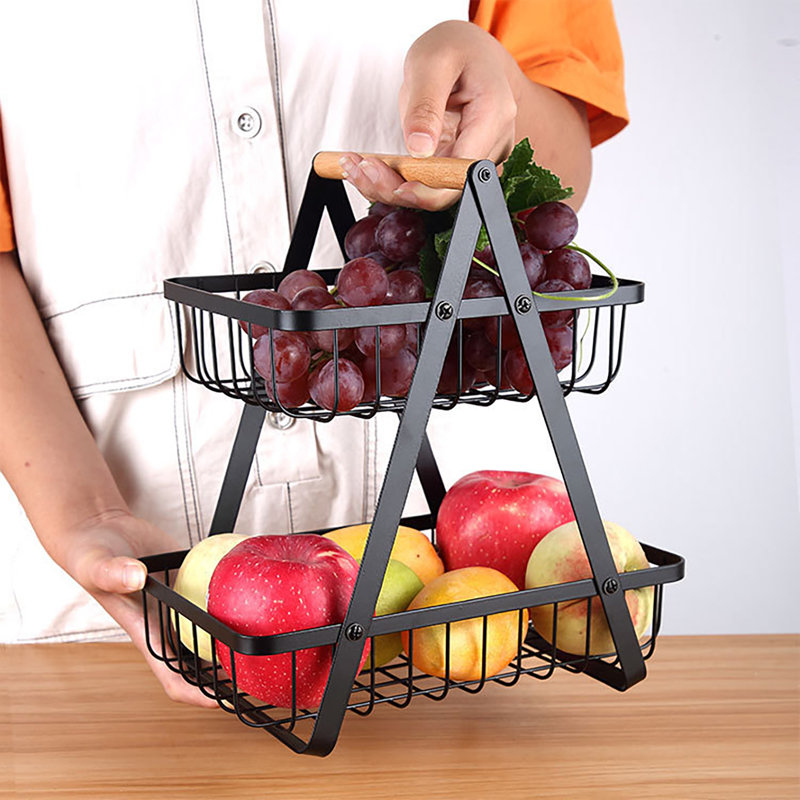 Brayden Studio Iron Fruit Basket