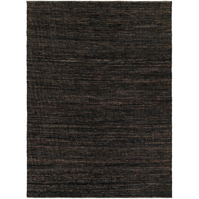Tapis uni / rayé bleu nuit Durah