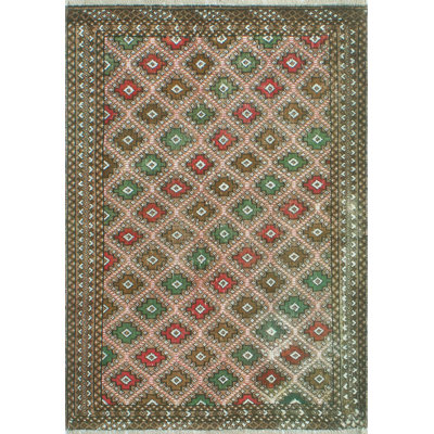 Tapis beige rétro patiné Claude