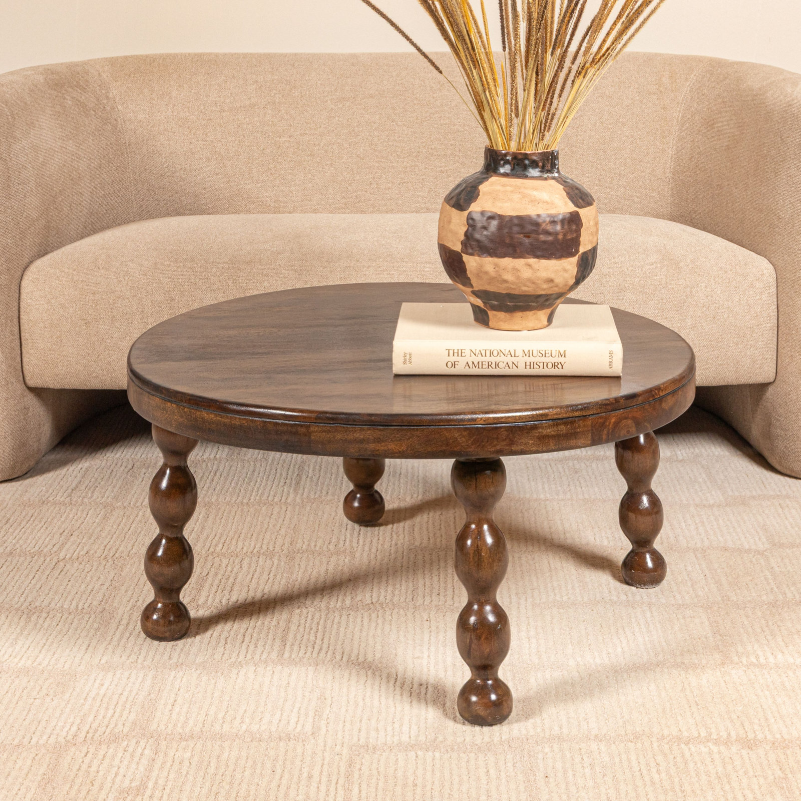 32" Round Mango Coffee Table