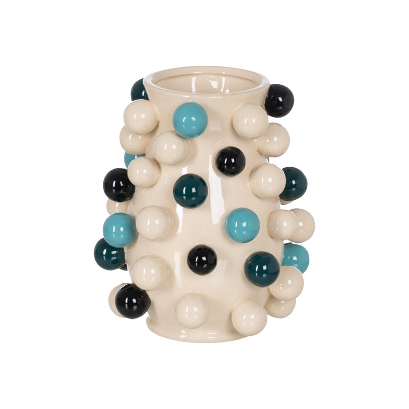 Paullina Ceramic / Porcelain Table Vase, Beige