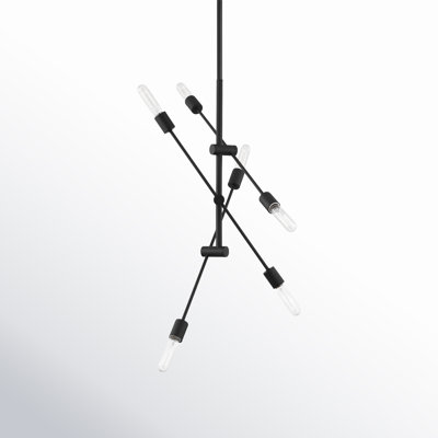 Leto 6-Light Steel Sputnik Chandelier 