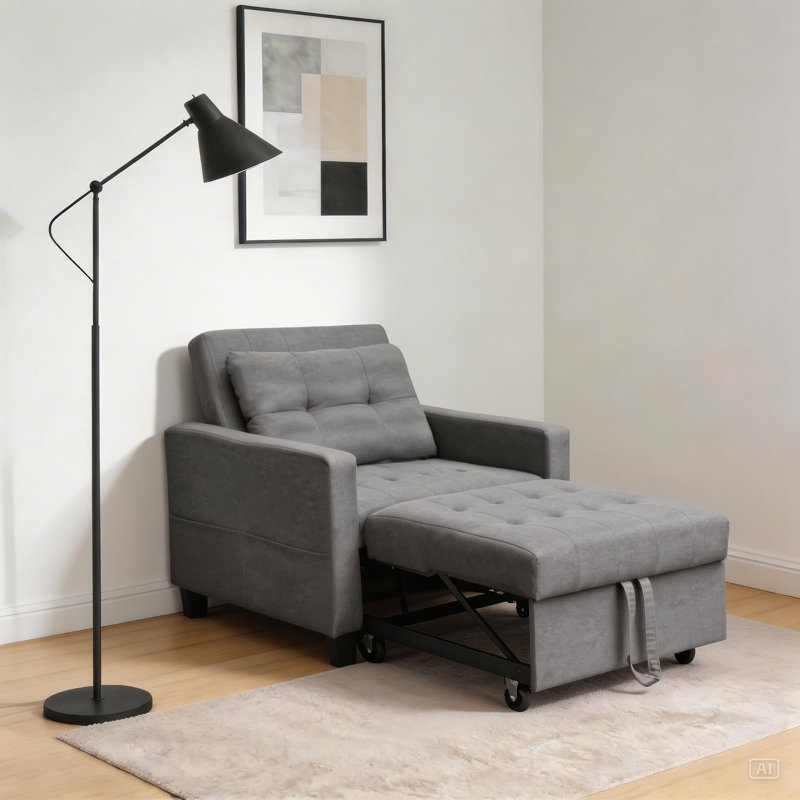 Svanberg Upholstered Accent Sofa Bed Chair