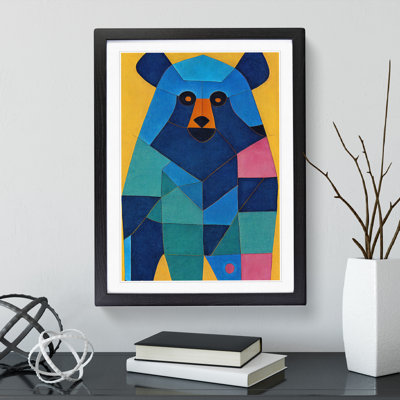 Geometric Bear No.4 Abstract - Wall Art