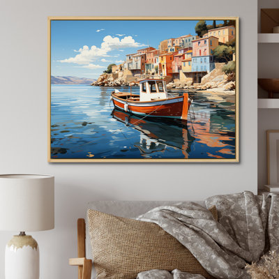«Grèce Maritime Charm II», reproduction sur toile