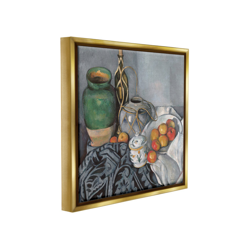«Classic Style Still Life» par Stellar Design Studio sur toile, Cadre flottant métallique doré, H 18 po x l 18 po