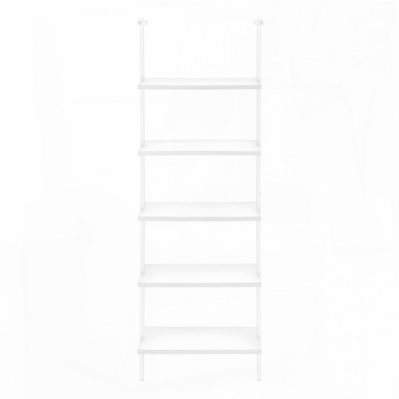 Bibliothèque pour chambre 5 tablettes, Blanc