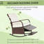 Fauteuil inclinable et berçant en rotin d'extérieur-546300049-546300050