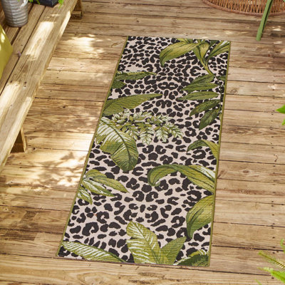 Asuna Green Andromeda Indoor/Outdoor Modern Rug