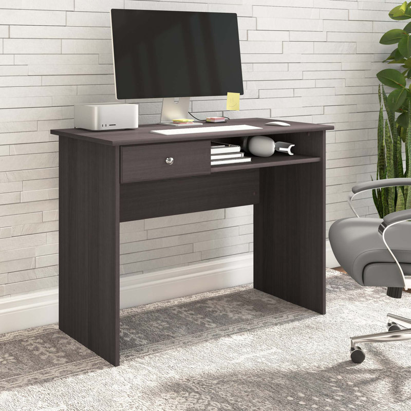 Bureau d'écriture rectangulaire Burham, Gris Heather
