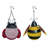 Metal Mesh Bug Birdfeeder Set of 2 Spring Home Decorations