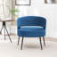 Fauteuil en velours avec pieds noirs Mann-1781387010