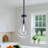 1-light Teardrop Modern Clear Raindrop Glass Pendant-48581797