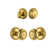 Newport Rosette Complete Entry Set with Single Cylinder Deadbolt and Parthenon Knob