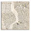 Art mural en verre Ivy Bronx «Neutral New York Map» par Laura Marshall-266792599