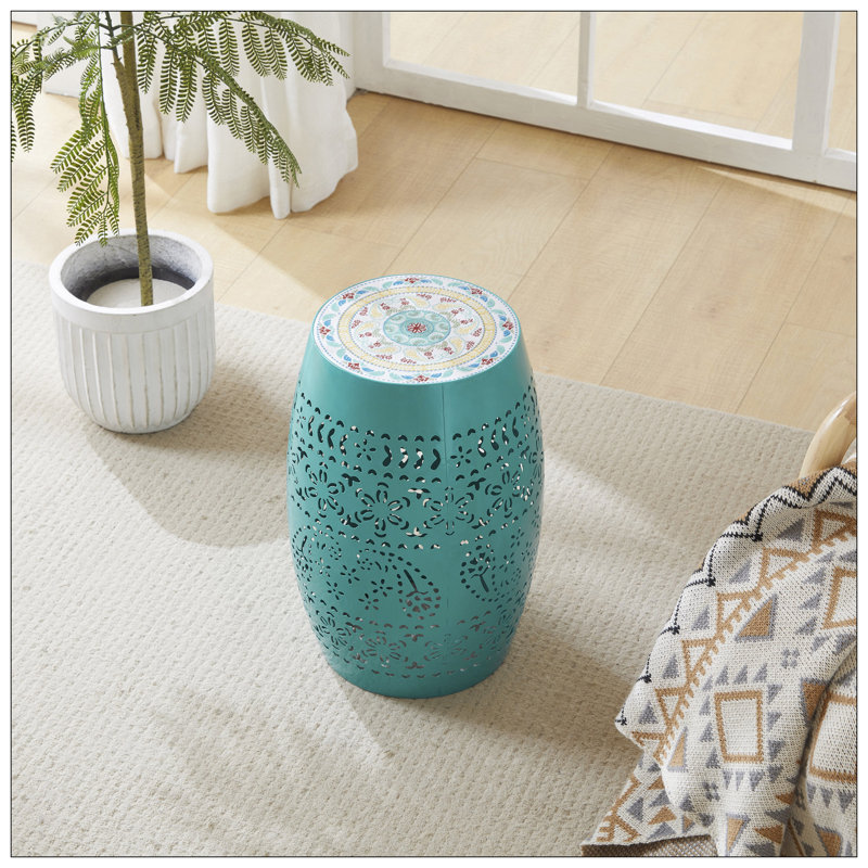Table d'appoint RUBY 12 po - sarcelle, Sarcelle