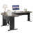 83" Reversible L-Shaped Desk With Rolling File Cabinet & Drawers - Large Executive Corner Desk, Home Office Workstation-1504293639