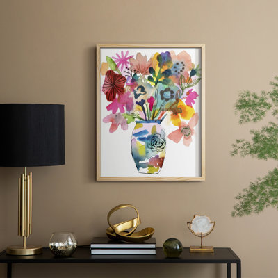 Linear Bouquet I, reproduction encadrée - bois massif
