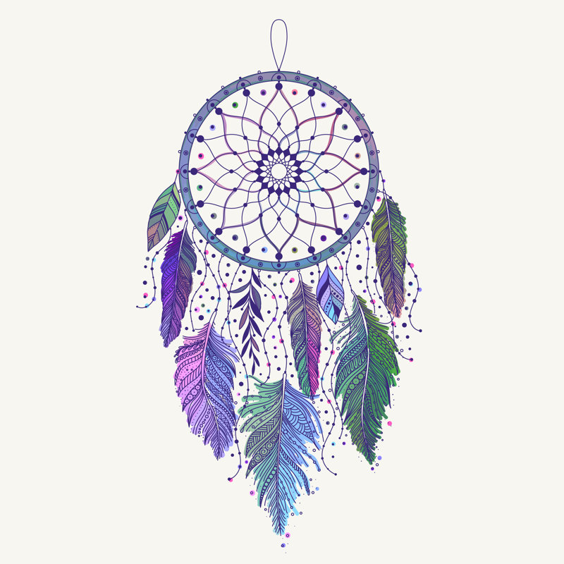Dreamcatcher by Homodans - Wrapped Canvas Print, 122cm H x 122cm W