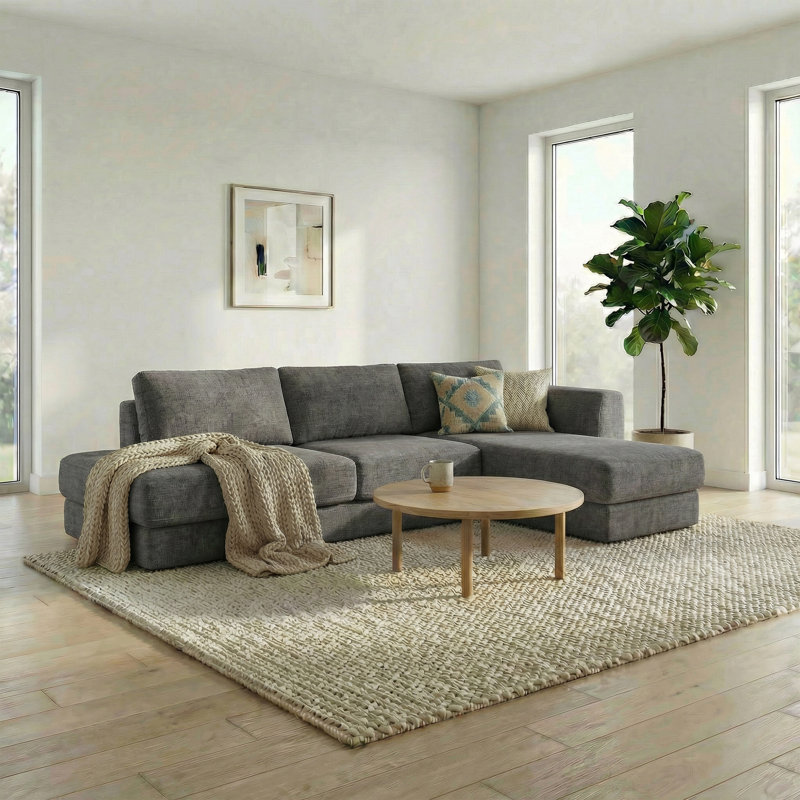 Canapé modulaire en chenille 113 po