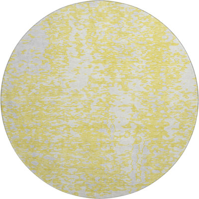 Premium Machine Washable Prisco Yellow Rug