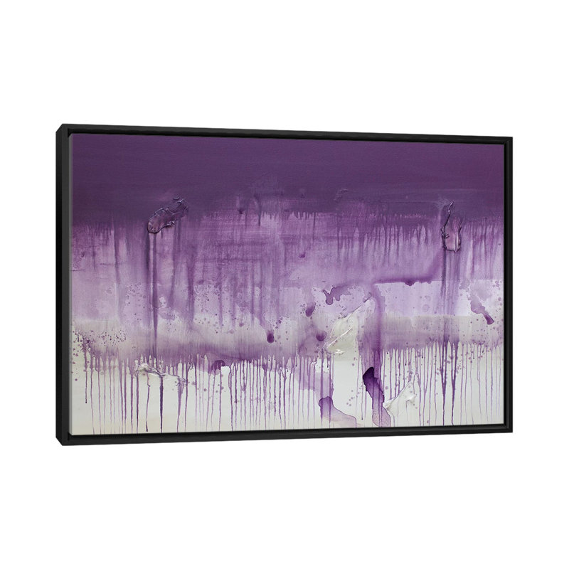 «Sunset», art mural sur toile tendue, H 18 po x l 26 po x P 1,5 po, Toile avec cadre noir, Pas de tapis
