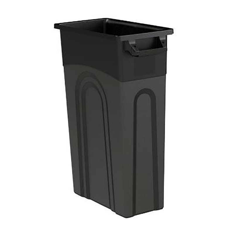 Contenant à déchets United Solutions Highboy, 23 gallons, paquet de 4, peu encombrant, noir