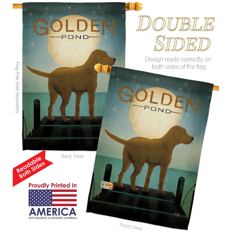 Double Sided 40'' H x 28'' W Polyester Animal House Flag