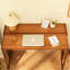 Bureau pliant en bambou, bureau d'ordinateur peu encombrant pour petits espaces, table d'étude pliable pour chambre à coucher, bureau personnel, dortoir, appartement (brun)-909923481