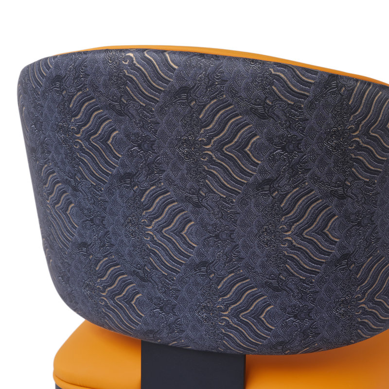 Chaise d'appoint moderne (ensemble de 2), Orange