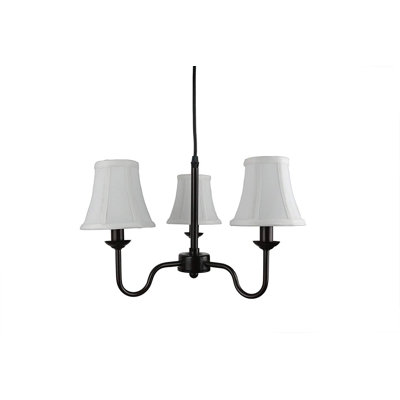 Lustre 3 lumières à abat-jour Luisa