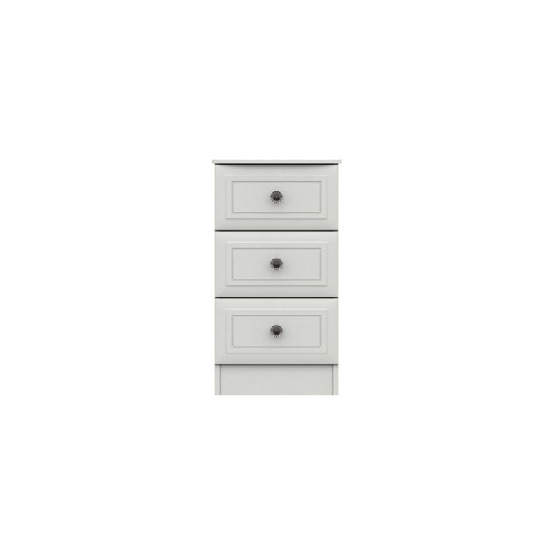 Warminster 38.3cm W Manufactured Wood Bedside Table, White