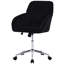 Chaise de bureau ergonomique de fabrication argentée, assise en velours doux, colonne vertébrale de soutien, base pivotante noire en métal à assise longue, coussin en mousse à mémoire de forme, support-1229537246