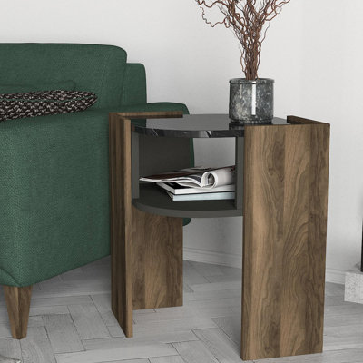 Lyonsdale Abstract End Table with Storage