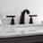 Kingston Brass Kaiser Two-Handle 3-Hole Deck Mount Widespread Bathroom Faucet with Retail Pop-Up Drain-91111307