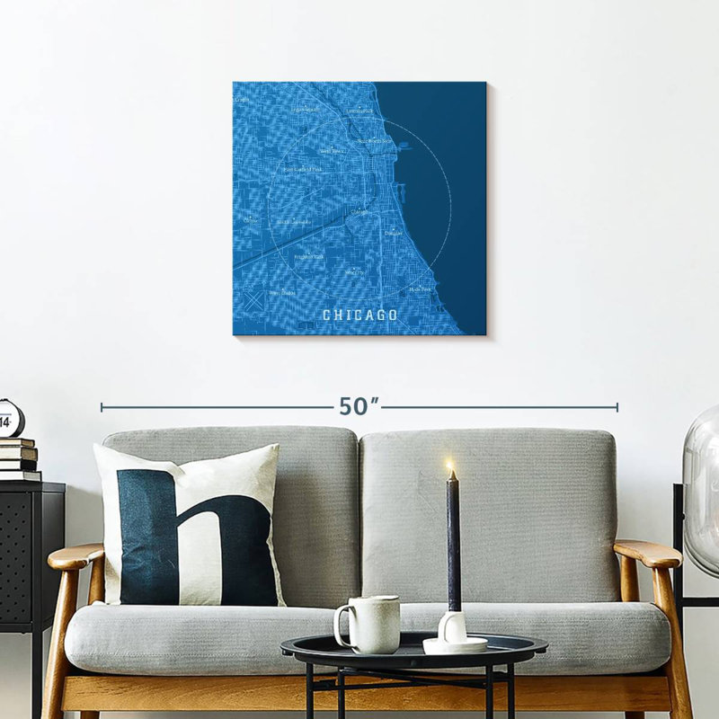 Aliaz Blue Chicago Map
