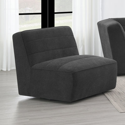Chaise rembourrée sans accoudoirs