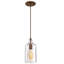 Luminaire suspendu cylindrique à 1 lumière Katelynn-450631996