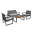 Ensemble de mobilier d'extérieur 4 pièces 4 pièces-124919950-124919952