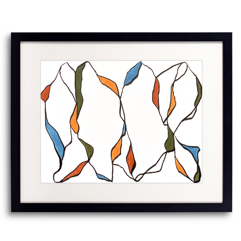 Musing Series 5.1 Print by Susan Arthur, Black Framed Paper, 20" H x 16" W