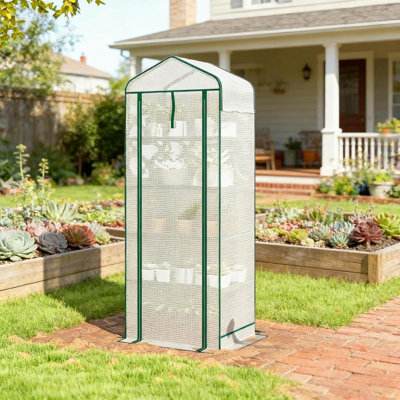 Petite serre portative, mini serre, étagère à plantes à cinq niveaux