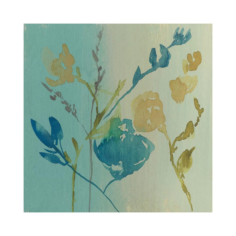Spa & Sage Bouquet II by Jennifer Goldberger - Wrapped Canvas Print, 30.48cm H x 30.48cm W x 1.91cm D