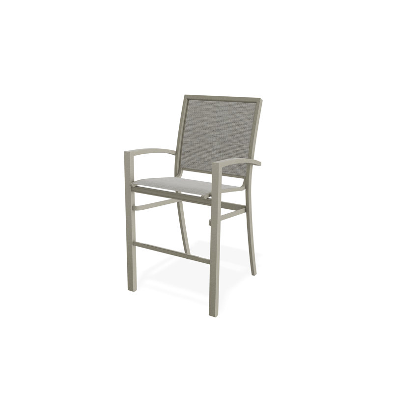 Chaise de café empilable à hauteur de barre Kendall, Tempête, Burke